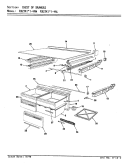 CHEST OF DRAWERS Diagram and Parts List for RB23KA-4AW AG97C Admiral Refrigerator