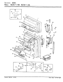 Part Location Diagram of 68476-5-AM Whirlpool PANEL, FRZ. DOOR (ALM)