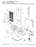 UNIT COMPARTMENT & SYSTEM Diagram and Parts List for CDNS24V9 BR85A Admiral Refrigerator