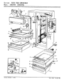 FRESH FOOD COMPARTMENT Diagram and Parts List for CDNS24V9 BR85A Admiral Refrigerator
