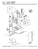 FREEZER COMPARTMENT Diagram and Parts List for CDNS24V9 BR85A Admiral Refrigerator