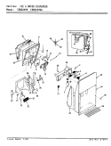 ICE & WATER DISPENSER Diagram and Parts List for CDNS24V9 BR85A Admiral Refrigerator