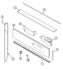 CONTROL PANEL Diagram and Parts List for 9875XRB  Magic Chef Wall Oven