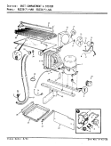 UNIT COMPARTMENT & SYSTEM Diagram and Parts List for RB23KA-4AW AG98B Admiral Refrigerator