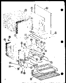 Main Body Diagram and Parts List for ARR303-P85511-5S  Amana Range