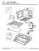 FREEZER COMPARTMENT Diagram and Parts List for RB23KA-4AW AG98B Admiral Refrigerator