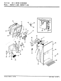 ICE & WATER DISPENSER Diagram and Parts List for RB23KA-4AW AG98B Admiral Refrigerator