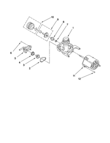 Pump And Motor Parts Diagram and Parts List for CDB4000WQ0  Magic Chef Dishwasher
