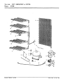 UNIT COMPARTMENT & SYSTEM Diagram and Parts List for DF20H V5ZU3 Maytag Refrigerator