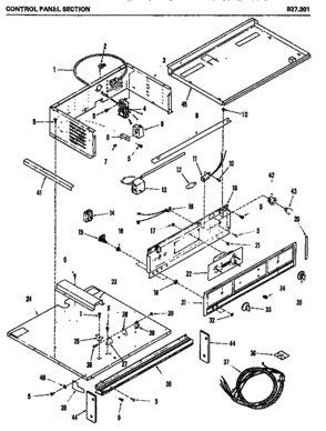 04 - Page 1 Diagram and Parts List for 827301  Maytag Microwave