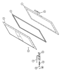 Part Location Diagram of 68001308 Whirlpool BEZEL, NAMEPLATE