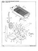UNIT COMPARTMENT & SYSTEM Diagram and Parts List for RB18KA-4AL AG45C Admiral Refrigerator