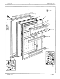 Part Location Diagram of 122904974 Maytag DOOR CAP