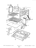 FREEZER COMPARTMENT Diagram and Parts List for RB18DA-3AW 4B48A Magic Chef Refrigerator