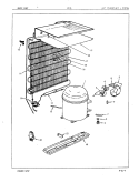 UNIT COMPARTMENT & SYSTEM Diagram and Parts List for RC10SM 86S010 Admiral Refrigerator