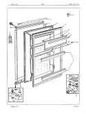 Part Location Diagram of 66459-2 Maytag COVER, UPPER HINGE