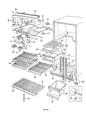 FRESH FOOD COMPARTMENT Diagram and Parts List for RB19EN-2A 5C47A Magic Chef Refrigerator