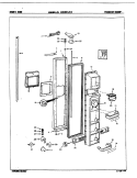 FREEZER DOOR Diagram and Parts List for BDNS24J9A 8N24A Maytag Refrigerator