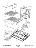 FREEZER COMPARTMENT Diagram and Parts List for NNT176DA 4C76A Crosley Refrigerator