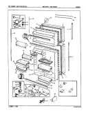Part Location Diagram of 60037-40 Whirlpool Door Shelf Bin