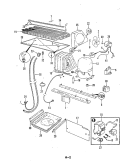 UNIT COMPARTMENT & SYSTEM Diagram and Parts List for RB23EY-3PW 5B70A Admiral Refrigerator