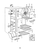 FREEZER COMPARTMENT Diagram and Parts List for RC20EA-2A 5M41B Amana Refrigerator