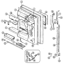 Part Location Diagram of 70055-2 Whirlpool TRIM, HANDLE EXT.