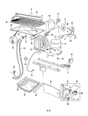 UNIT COMPARTMENT & SYSTEM Diagram and Parts List for CRB21EN-3A 5D65A Crosley Refrigerator