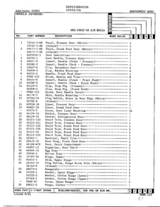 Doors Page 2 Diagram and Parts List for 19802-0A  Admiral Refrigerator