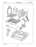 FREEZER COMPARTMENT Diagram and Parts List for BDNT22E9A 4B64A Admiral Refrigerator