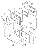 Part Location Diagram of 2402W218-19 Whirlpool LINER-DOOR
