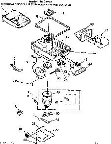 Base Assembly Diagram and Parts List for 11625931  Kenmore Canister Vacuum