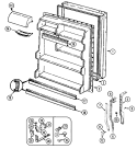 FRESH FOOD DOOR Diagram and Parts List for RTSA154AAM  Admiral Refrigerator
