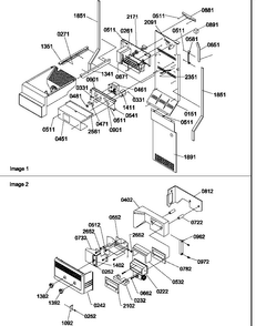 Ice Maker/control Assy Diagram and Parts List for SRD528VW-P1320402WW  Amana Refrigerator