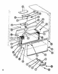 Evaporator (tl22n/p1106215w) (tli22n/p1106224w) Diagram and Parts List for TL18N-P1106211W  Amana Refrigerator
