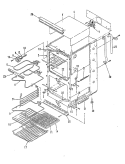 BODY Diagram and Parts List for 77E-5EXWW  Magic Chef Wall Oven