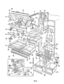 FRESH FOOD COMPARTMENT Diagram and Parts List for RB23EY-3PW 5B70A Admiral Refrigerator