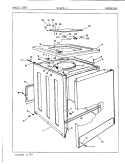 EXTERIOR Diagram and Parts List for W18FN2  Magic Chef Washer