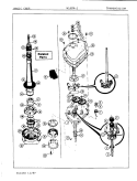 TRANSMISSION Diagram and Parts List for W18FN2  Magic Chef Washer