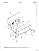 CONTROL PANEL Diagram and Parts List for W18FN2  Magic Chef Washer