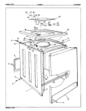 EXTERIOR Diagram and Parts List for W18GN1  Magic Chef Washer