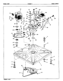 BASE & DRIVE Diagram and Parts List for W18GN1  Magic Chef Washer