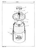 TUB Diagram and Parts List for W18GN1  Magic Chef Washer