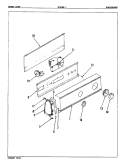 CONTROL PANEL Diagram and Parts List for W18GN1  Magic Chef Washer