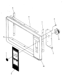 CONTROL PANEL Diagram and Parts List for M5B-1-W5  Magic Chef Microwave
