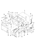 BASE & CAVITY Diagram and Parts List for M15B-6P-X9  Magic Chef Microwave