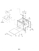 CAVITY Diagram and Parts List for M40B-3  Magic Chef Microwave Oven Combo