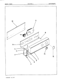 CONTROL PANEL Diagram and Parts List for YE20FA1  Magic Chef Dryer