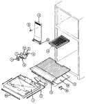 Part Location Diagram of 70208-1 Whirlpool TUNNEL, AIR