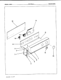 CONTROL PANEL Diagram and Parts List for YE20FA2  Magic Chef Dryer